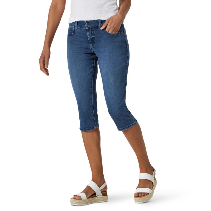Riders by Lee Indigo Women's Ultra Soft Denim Capri, Sedona, 6 - Image 1